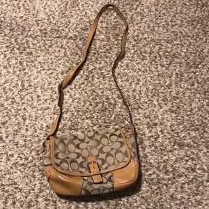 AUTHENTIC Tan Coach Signature Purse